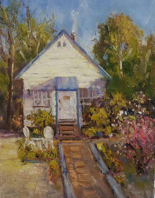 &quot;Briar Rose cottage&quot; Artist: Barry Back.